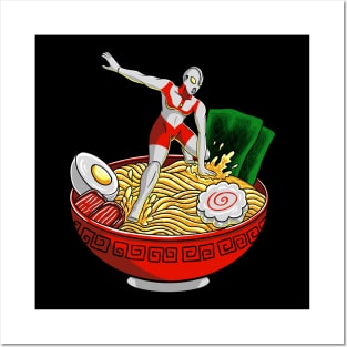 ultraman ramen Posters and Art